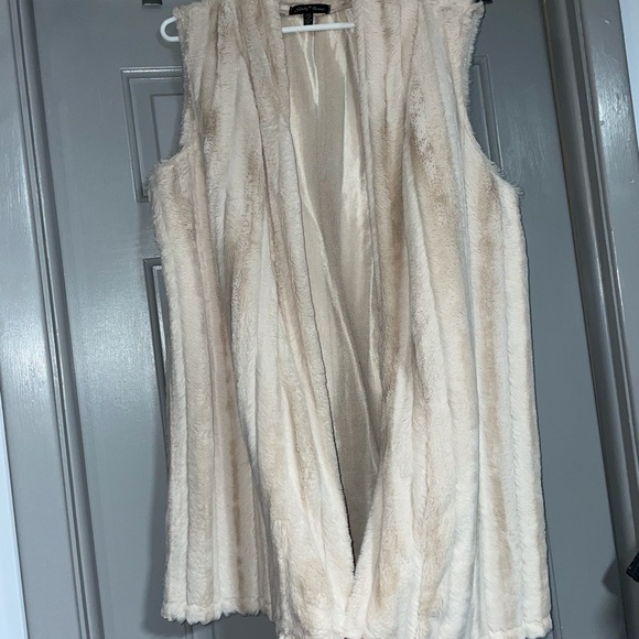 Slinky Brand Tops - GORGEOUS FAUX FUR LONG VEST. L/XL. MUST BE BUNDLED